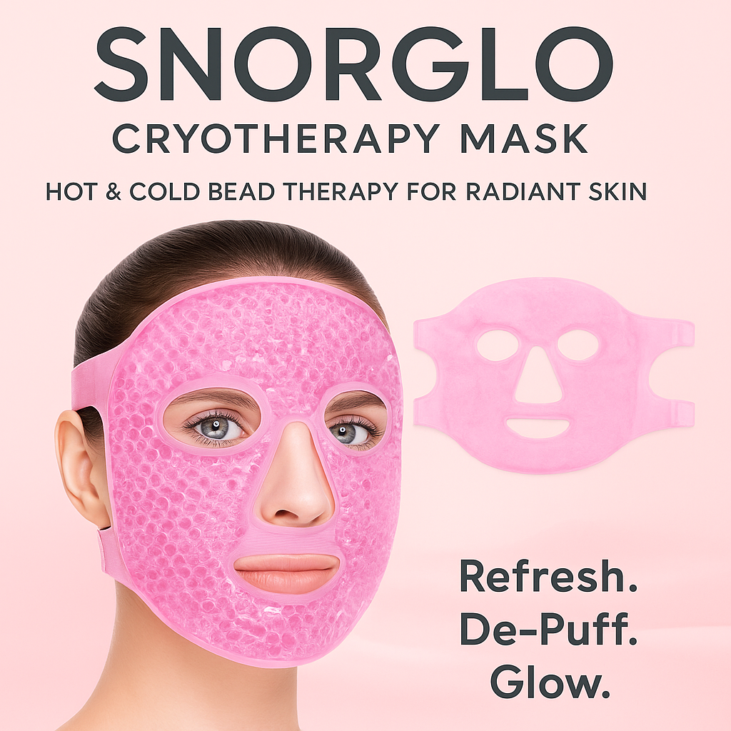 Snorglo CryoTherapy Facial Mask – Hot & Cold Bead Therapy